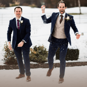 wedding in the snow