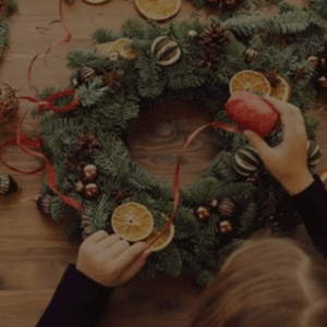 Christmas Event: Christmas Wreath Workshop in Stratford upon Avon, Warwickshire.